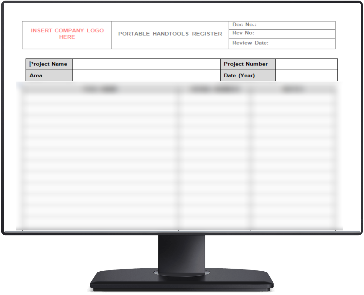 Portable Handtools List - DocMaster