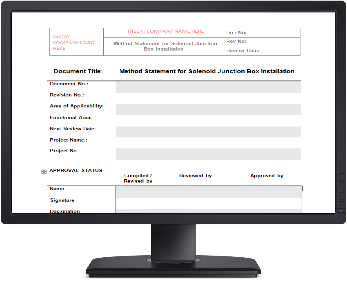Method Statement Solenoid Junction Box Installation DocMaster